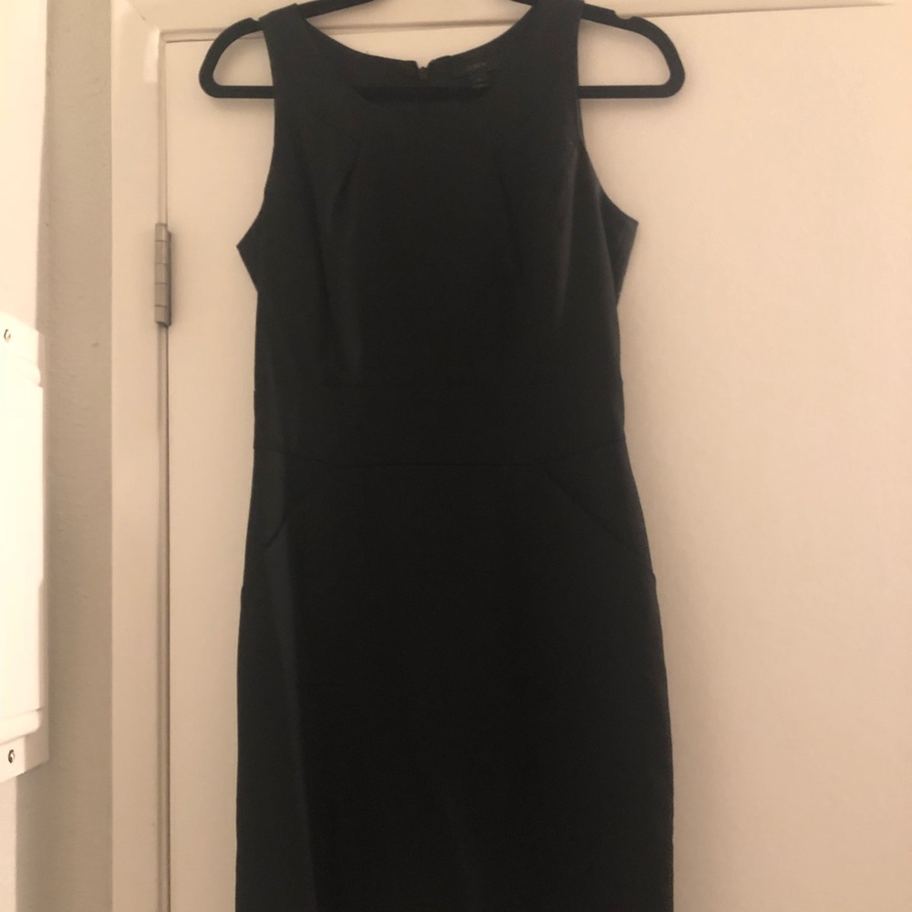 Black Wool JCrew Work Sheath